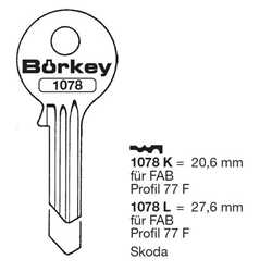 CLE DE CYLINDRE BRUTE BORKEY 1078