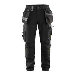 Craftsman trousers with stretch_C44_Noir_65% polyester, 35%