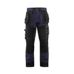 Pantalon X1500/1500/Marine/Noir/C44 100 coton croise.370 g/m