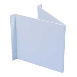 SUPPORT MURAL ANGLE L148XL148 MM  BLANC POUR PICTO. SIGNALIS