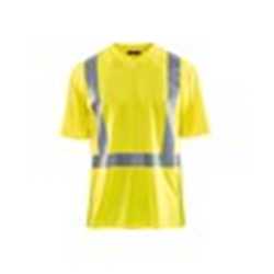 T-Shirt haute visibilite col V anti-UV a nti-odeur/3382/Jaun
